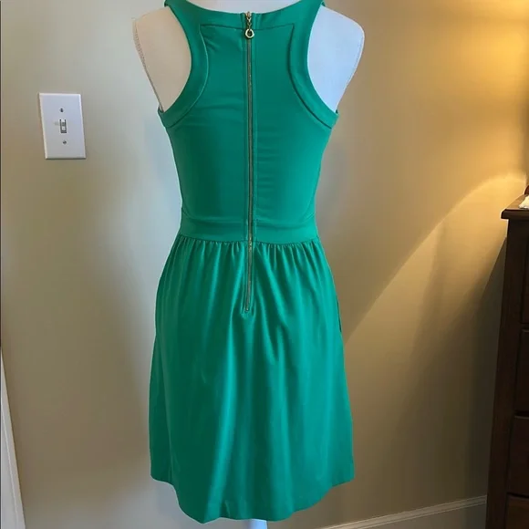 Cynthia Rowley Green Sleeveless Scoop Neck Sundress - Picture 3 of 5